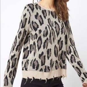 Leopard Distressed Sweater